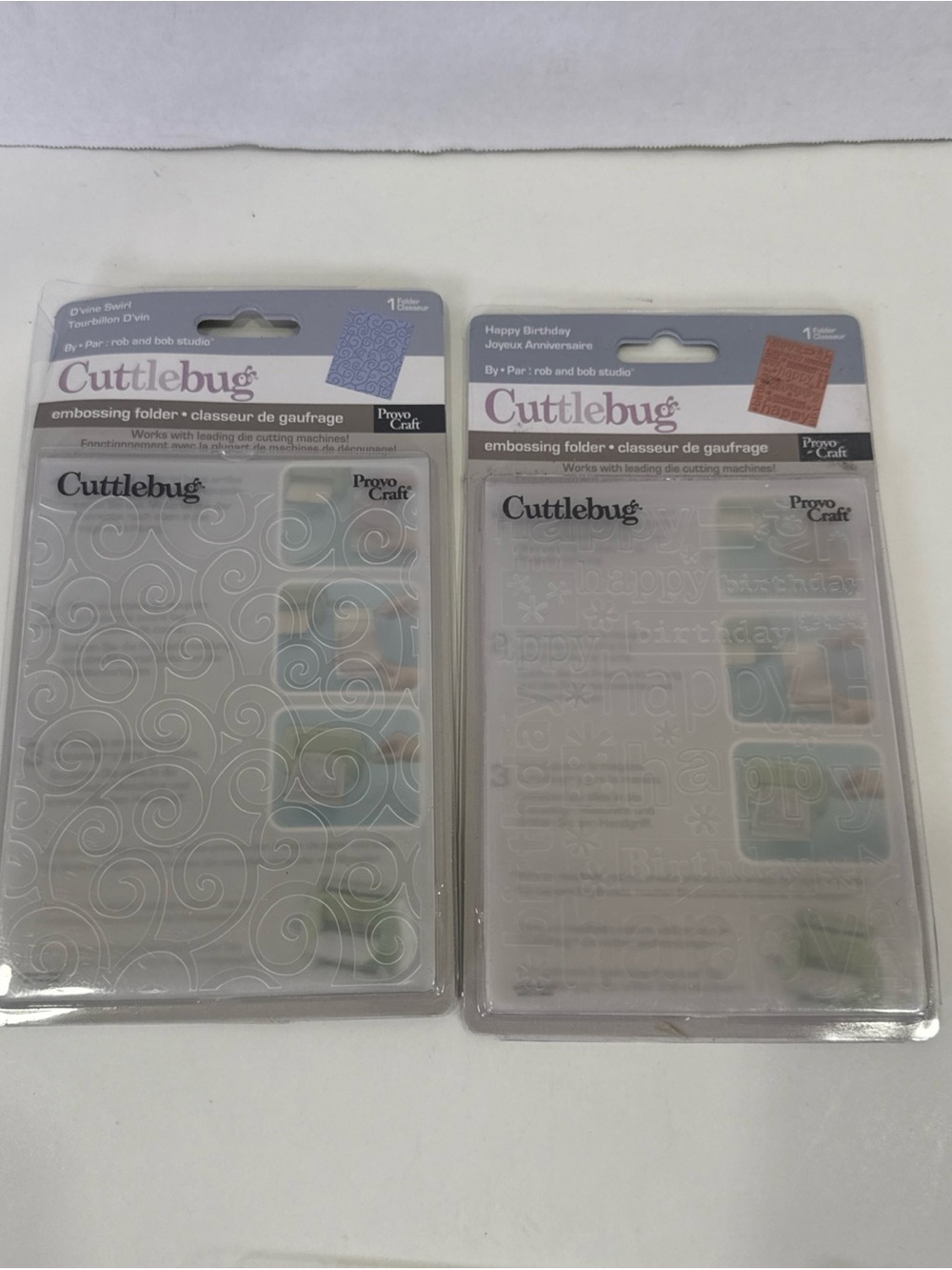LOT CUTTLEBUG EMBOSSING FOLDERS & BORDERS 4x6 & 2x2.75 & 3x3.75 Provo Craft NEW - Picture 7 of 16